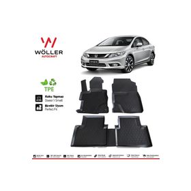 HLP Honda Civic FB7 Paspas 2012 2016 Arası Uyumlu 3d Havuzlu Wöller Paspas