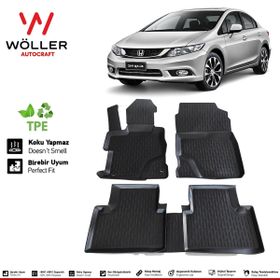 HLP Honda Civic FB7 Paspas 2012 2016 Arası Uyumlu 3d Havuzlu Wöller Paspas