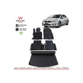 HLP Honda Civic FB7 Paspas Bagaj Havuzu 2012 2016 Arası 3d Havuzlu Wöller