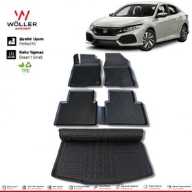 HLP Honda Civic FC5 2016 2021 Arası 3D Wöller Ultraflex Paspas Bagaj Havuzu