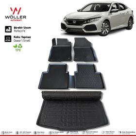 HLP Honda Civic FC5 2016 2021 Arası 3D Wöller Ultraflex Paspas Bagaj Havuzu