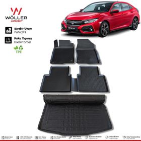 HLP Honda Civic FC5 Hatchback Paspas Bagaj Havuzu 2016 Sonrası 3D Wöller Ultraflex Set