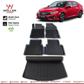 HLP Honda Civic FC5 Hatchback Paspas Bagaj Havuzu 2016 Sonrası 3D Wöller Ultraflex Set
