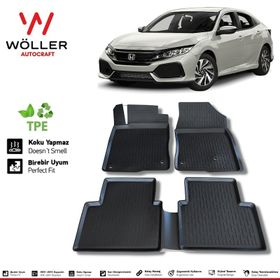 HLP Honda Civic FC5 Paspas 2016 2021 Arası 3d Havuzlu Wöller Paspas