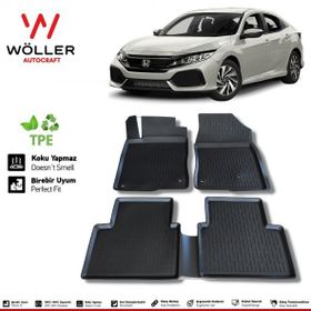 HLP Honda Civic FC5 Paspas 2016 2021 Arası 3d Havuzlu Wöller Paspas