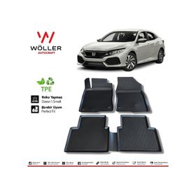 HLP Honda Civic FC5 Paspas 2016 2021 Arası 3d Havuzlu Wöller Paspas