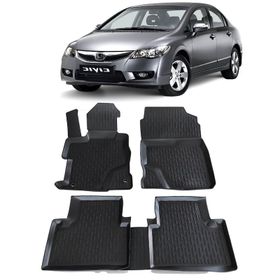HLP Honda Civic FD6 Paspas 2006 2012 Arası 3D Havuzlu Wöller Paspas