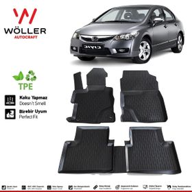 HLP Honda Civic FD6 Paspas 2006 2012 Arası 3D Havuzlu Wöller Paspas