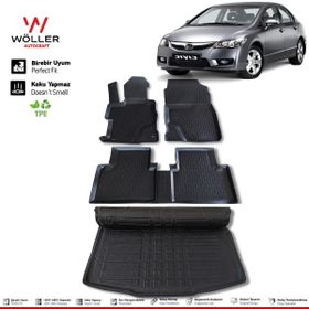 HLP Honda Civic FD6 Paspas Bagaj Havuzu 2006 2012 Arası 3d Havuzlu Wöller