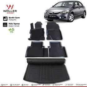 HLP Honda Civic FD6 Paspas Bagaj Havuzu 2006 2012 Arası 3d Havuzlu Wöller