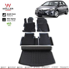 HLP Honda Civic FD6 Paspas Bagaj Havuzu 2006 2012 Arası 3d Havuzlu Wöller