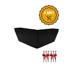 Hobbi L Köşe Plastik 7 cm Siyah Renk 4 Adet Ayak Baza Ayağı