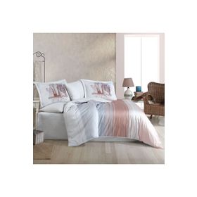 Hobby 220x240 cm Aden Pembe Çift Kişilik Saten Nevresim Takımı