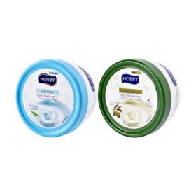 Hobby 300 ml Soft Aloe Vera Özlü El Ve Vücut Kremi + 300 ml Zeytinyağlı Krem