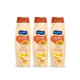 Hobby 3X600 ml Klasik Balsam Tüm Saçlar Saç Kremi