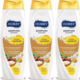 Hobby Argan Yağı Ve Papatya Çiçeği Özlü 3x600 ml Şampuan