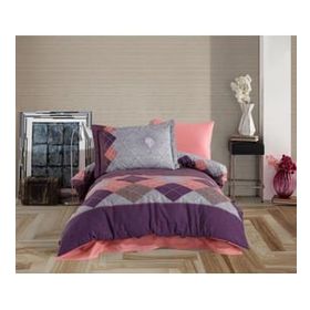 Hobby Carilla Pembe Tek Kişilik Poplin Nevresim Takımı
