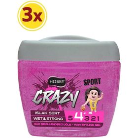 Hobby Crazy Headx 3x700 ml Islak Sert Saç Jölesi