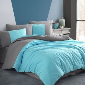Hobby Diamond Poplin Turkuaz Çift Kişilik Nevresim Takımı