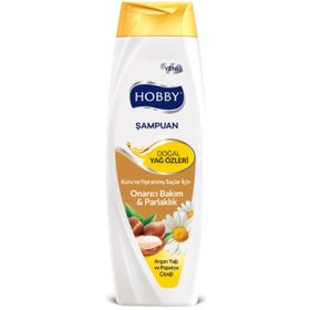 Hobby Doğal Yağ Özlü Argan Yağı ve Papatya Çiçeği 600 ml Şampuan