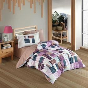 Hobby Dream Bordo Poplin Tek Kişilik Nevresim Takımı