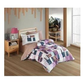Hobby Dream Bordo Poplin Tek Kişilik Nevresim Takımı