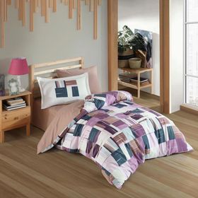 Hobby Dream Bordo Poplin Tek Kişilik Nevresim Takımı