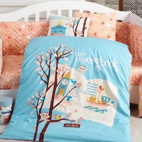 Hobby Dream Clock Mavi Bebek Nevresim Takımı