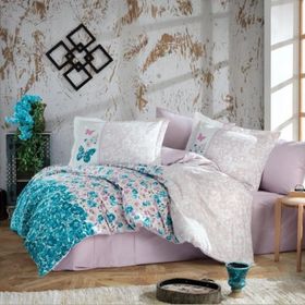 Hobby Felıcıta Turkuaz Çift Kişilik Nevresim Takımı