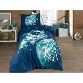 Hobby Galaxy Royal Lacivert Tek Kişilik Nevresim Takımı