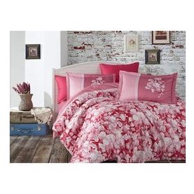 Hobby Home Amalia Bordo Pamuk Saten Çift Kişilik Nevresim Takımı