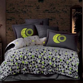 Hobby Home Collection Sarı Star'S Poplin Çift Kişilik Nevresim Takımı