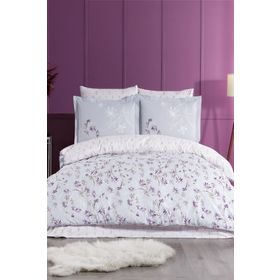 Hobby Jardin Poplin Mor Çift Kişilik Nevresim Takımı