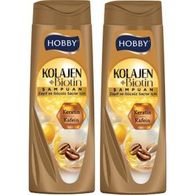 Hobby Keratin Kafein Zayıf ve Güçsüz Saç 2x480 ml Şampuan