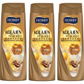 Hobby Keratin Kafein Zayıf ve Güçsüz Saç 3x480 ml Şampuan
