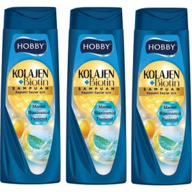 Hobby Kolajen Mentol Kepekli Saç 3x480 ml Şampuan