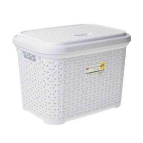 Hobby Life 20 lt Beyaz Rattan Küçük Sandık Çamaşır Sepeti