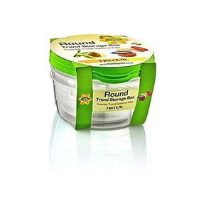 Hobby Life 21024 3'lü Yuvarlak Trend 700 ml Saklama Kabı