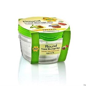 Hobby Life 21024 3'lü Yuvarlak Trend 700 ml Saklama Kabı