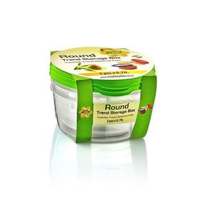 Hobby Life 21024 3'lü Yuvarlak Trend 700 ml Saklama Kabı