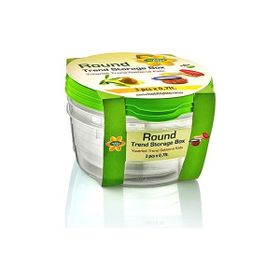 Hobby Life 21024 3'lü Yuvarlak Trend 700 ml Saklama Kabı