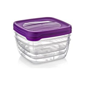 Hobby Life 21039 3'lü Kare Trend 900 ml Saklama Kabı