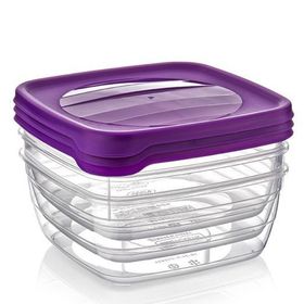 Hobby Life 21040 3'lü Kare Trend 1.5 lt Saklama Kabı