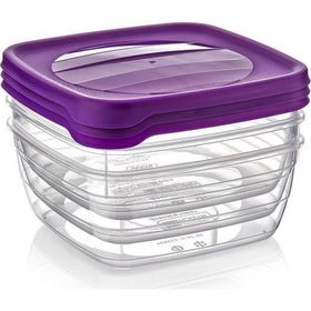 Hobby Life 21041 3'lü Kare Trend 2.5 lt Saklama Kabı