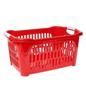 Hobby Life 25 lt Kırmızı Köşeli Çamaşır Sepeti