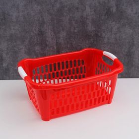 Hobby Life 25 lt Kırmızı Köşeli Çamaşır Sepeti