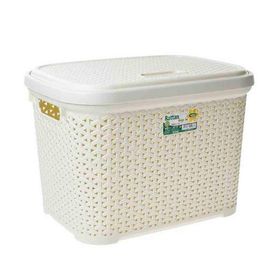 Hobby Life 30 lt Krem Rattan Büyük Sandık Çamaşır Sepeti