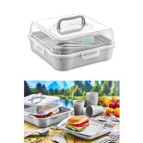 Hobby Life 32 Parça 6 Kişilik Çantalı Magic Piknik Seti