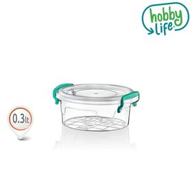 Hobby Life Plastik 0,6 Lt 6'lı Yuvarlak Multi Box Saklama Kabı