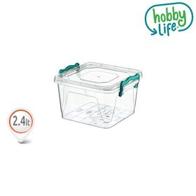 Hobby Life Plastik 2.4 Lt Dikdörtgen Sızdırmaz Saklama Kabı